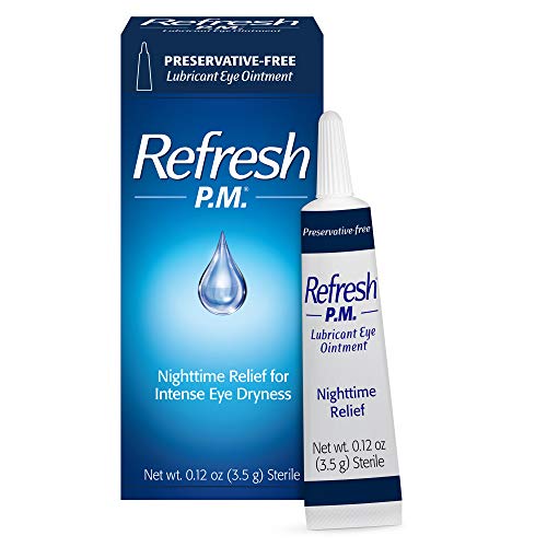 Refresh P.M. Lubricant Eye Ointment, Nighttime Relief, Preservative-Free, 0.1...
