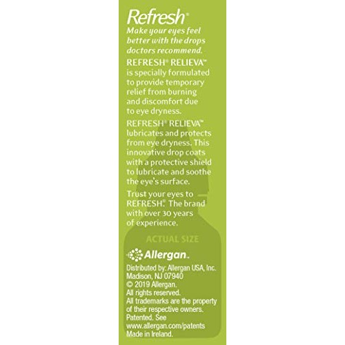 Refresh Relieva Lubricant Eye Drops, 0.33 Fl Oz Sterile, Packaging may Vary