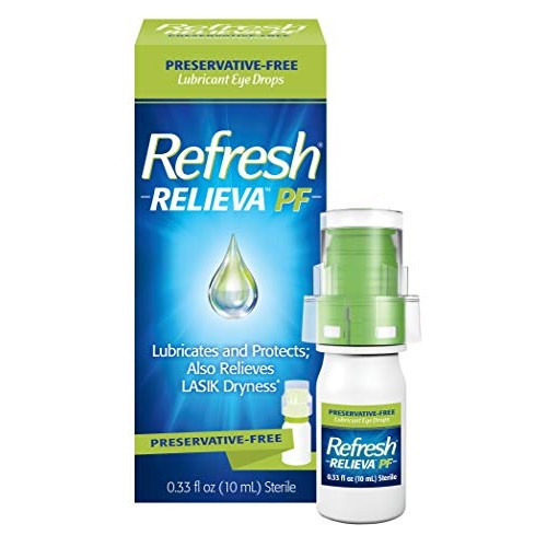 Refresh Relieva Preservative-Free Lubricant Eye Drops 0.33 Fl Oz (10ml) Sterile
