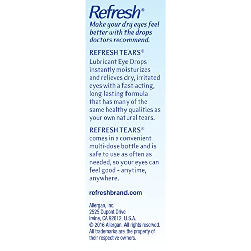 Refresh Tears drops, .5 oz
