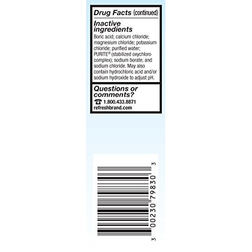 Refresh Tears Lubricant Eye Drops, 0.5 Fl Oz (2 Count)