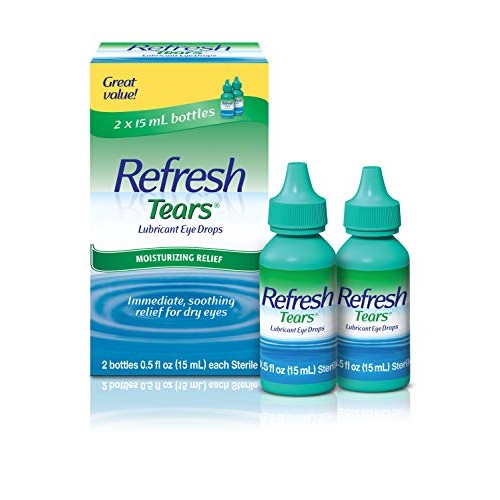 Refresh Tears Lubricant Eye Drops, 0.5 Fl Oz (2 Count)
