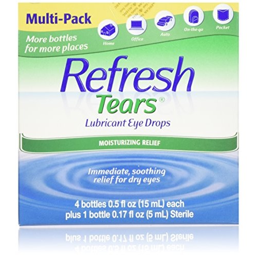 Refresh Tears Lubricant Eye Drops (4 x .5 fl oz and 1 x .17 fl oz. bottles)
