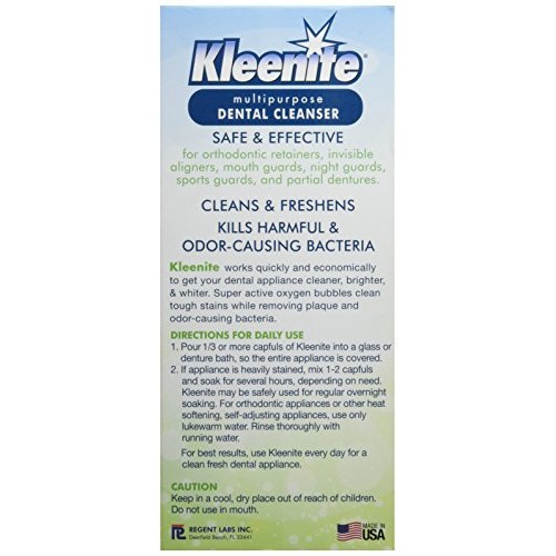 Regent Labs Kleenite, Multipurpose Dental Cleanser, 9 Ounces (Pack of 4)