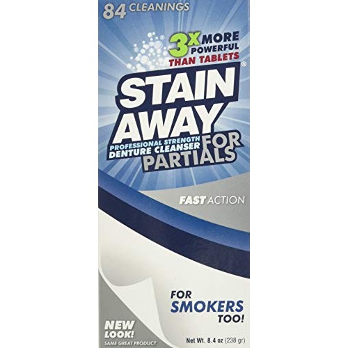 Regent Labs Stain Away Professional Strength Denture Cleanser for Partials, 8...