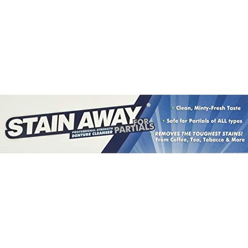 Regent Labs Stain Away Professional Strength Denture Cleanser for Partials, 8...