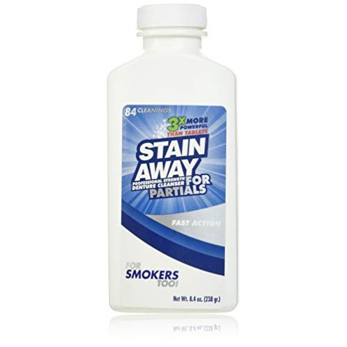 Regent Labs Stain Away Professional Strength Denture Cleanser for Partials, 8...