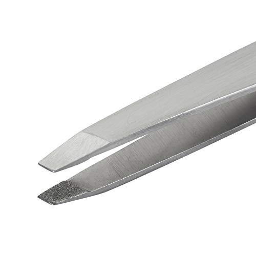 World's Best Tweezers Diamond Tip Tweezer - Diamond Coated Slant Tip Precisio...