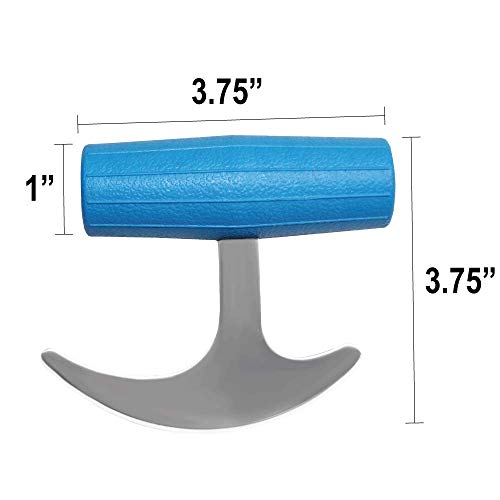 Rehabilitation Advantage T-grip Rocker Utensil With Plastic Blue Handle