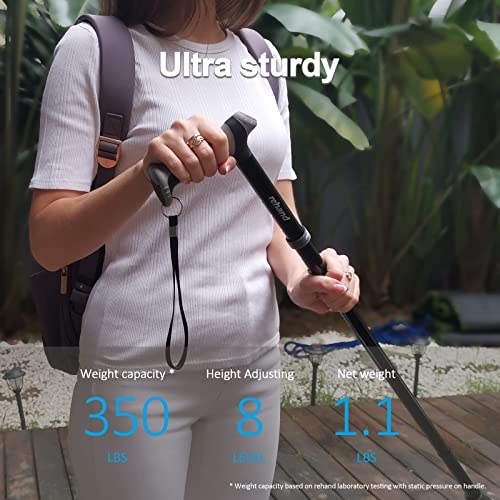 All Terrain Walking Cane, Foldable Walking Sticks for Seniors & Adults, Pivot...