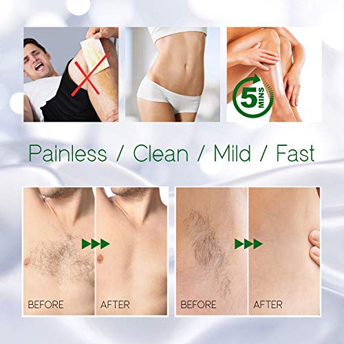 REJOPES Hair Removal Cream - Painless Flawless Depilatory Cream, Gentle & Soo...