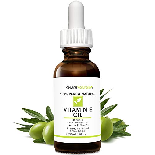 Vitamin E Oil - 100% Pure & Natural, 42,900 IU. Visibly Reduce the Look of Sc...