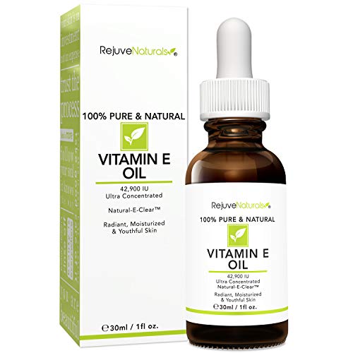 Vitamin E Oil - 100% Pure & Natural, 42,900 IU. Visibly Reduce the Look of Sc...