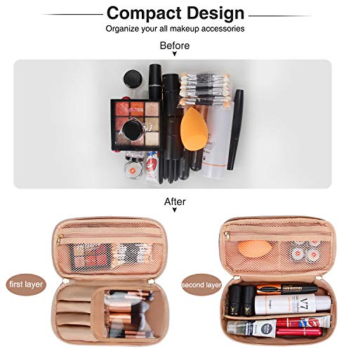 Makeup Bag, Relavel Small Travel Makeup Bag Cosmetic Bags for Women Girls Dua...