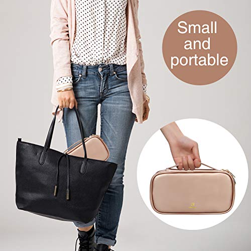 Makeup Bag, Relavel Small Travel Makeup Bag Cosmetic Bags for Women Girls Dua...