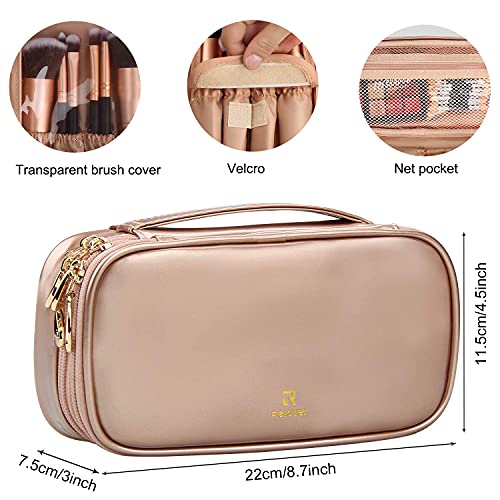 Makeup Bag, Relavel Small Travel Makeup Bag Cosmetic Bags for Women Girls Dua...