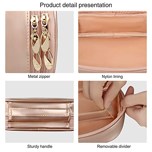 Makeup Bag, Relavel Small Travel Makeup Bag Cosmetic Bags for Women Girls Dua...