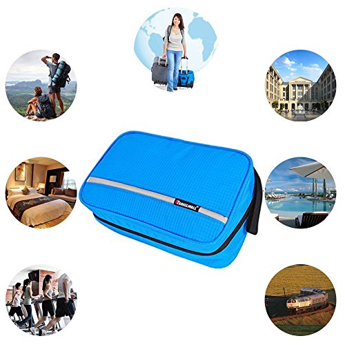 Relavel Travel Toiletry Bag Business Toiletries Bag for Men Shaving Kit Water...
