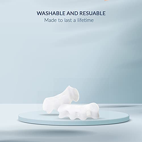 Anatomical Gel Toe Separators, Spreaders & Straighteners- Relieves Foot Pain ...