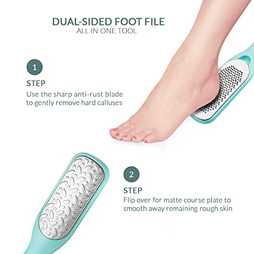 Callus Remover For Feet | Double-sided Foot Scrub -Foot File -Dead Skin Remov...