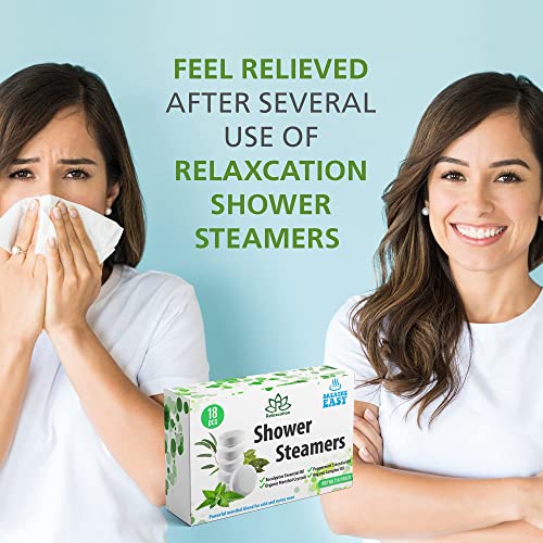 18 Shower Steamers Vapor Tablets Extra Strong for Sinus Relief Aromatherapy S...