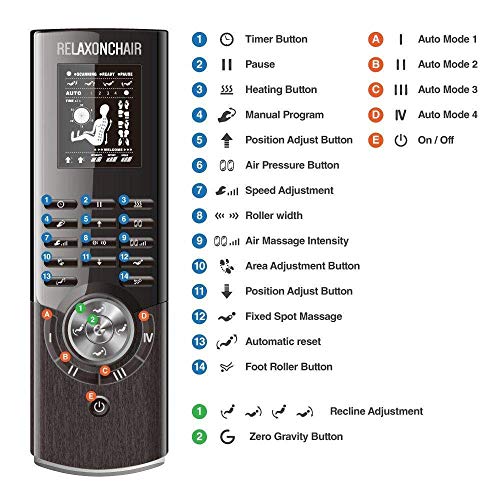 RELAXONCHAIR [MK-II Plus] Full Body Zero Gravity Shiatsu Massage Chair with B...