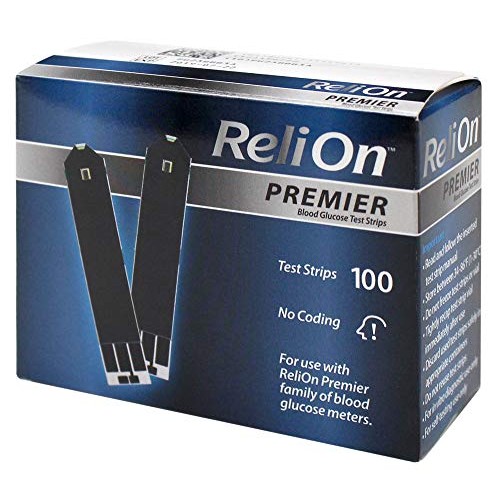 ReliOn Premier Blood Glucose Test Strips, 100 Ct (2 pk)