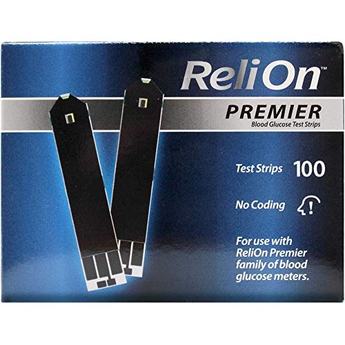 ReliOn Premier Blood Glucose Test Strips, 100 Ct (2 pk)