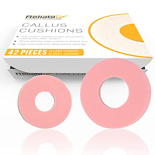42 Piece Large Variety Pack Callus Cushion Foam Pads for Feet, Toes, Heel or ...