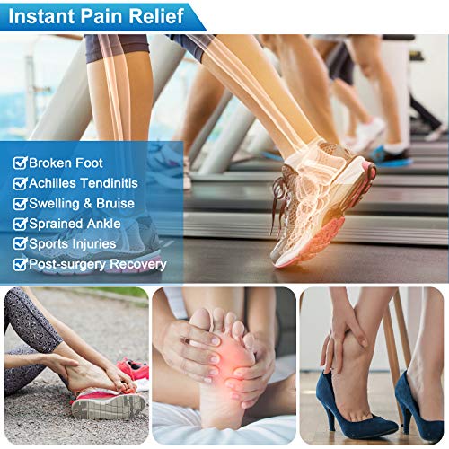 Relief Expert Ankle Foot Ice Pack Wrap for Injuries Reusable Gel Cold Pack wi...