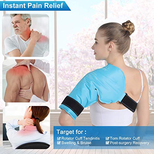 Relief Expert XL Shoulder Ice Pack Rotator Cuff Cold Therapy for Injuries Reu...