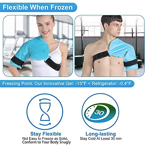 Relief Expert XL Shoulder Ice Pack Rotator Cuff Cold Therapy for Injuries Reu...