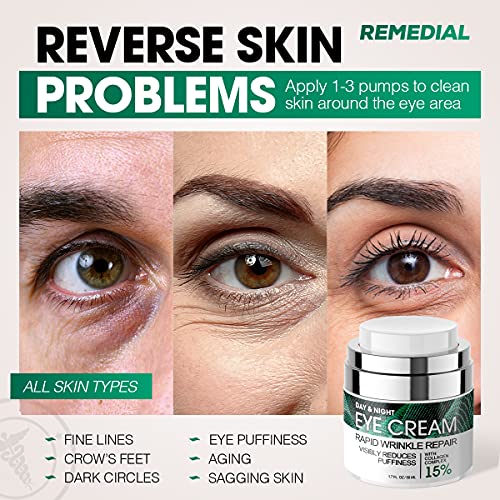 Eye Cream for Dark Circles Wrinkles Puffiness and Bags Under Eyes – Anti-Agin...