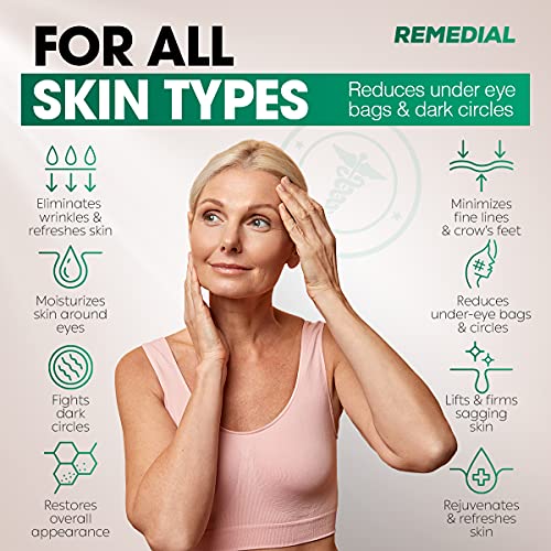 Eye Cream for Dark Circles Wrinkles Puffiness and Bags Under Eyes – Anti-Agin...