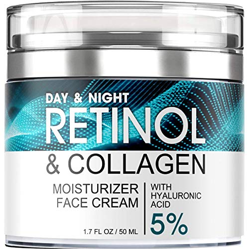 Retinol Cream for Face – Facial Moisturizer with Hyaluronic Acid and Collagen...