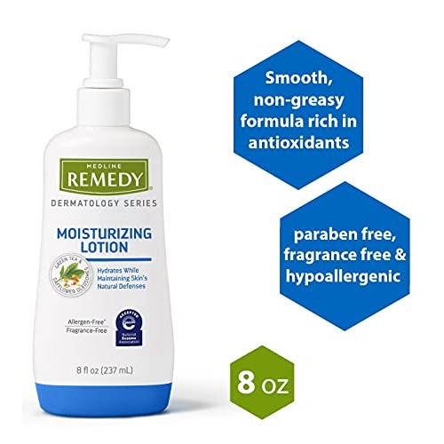 Remedy Dermatology Series Body Lotion for Dry Skin, 8 Oz, Unscented Lotion, p...