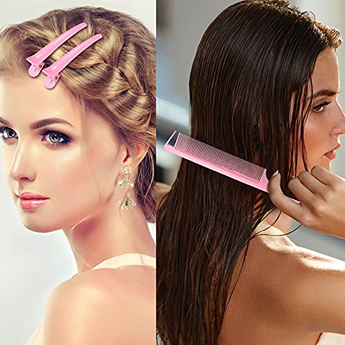 12 Pieces Hair Brush Set, Nylon Teasing Hair Brushes 3 Row Salon Teasing Brus...