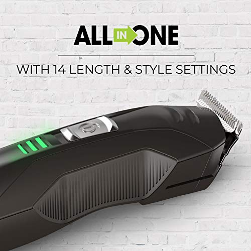 Remington All-in-One Grooming Kit, Lithium Powered, 8 Piece Set with Trimmer,...