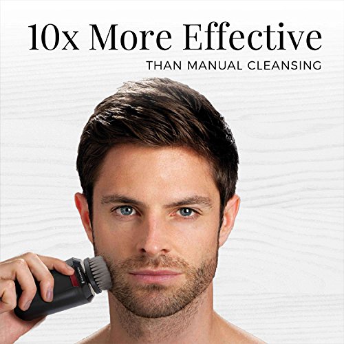 Remington Reveal Men's Compact Facial Cleansing Brush with Pre Shave and Char...