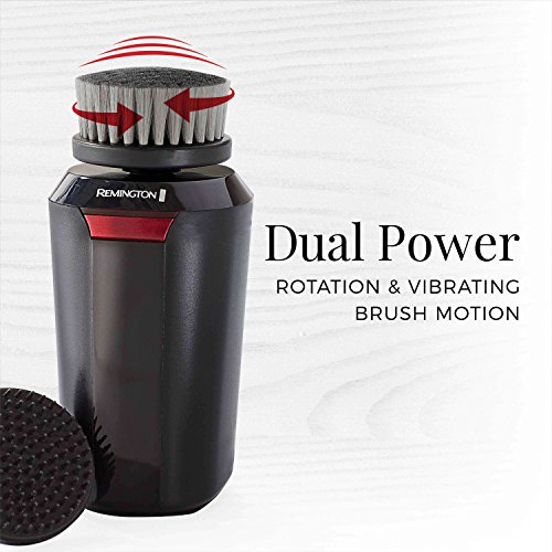 Remington Reveal Men's Compact Facial Cleansing Brush with Pre Shave and Char...