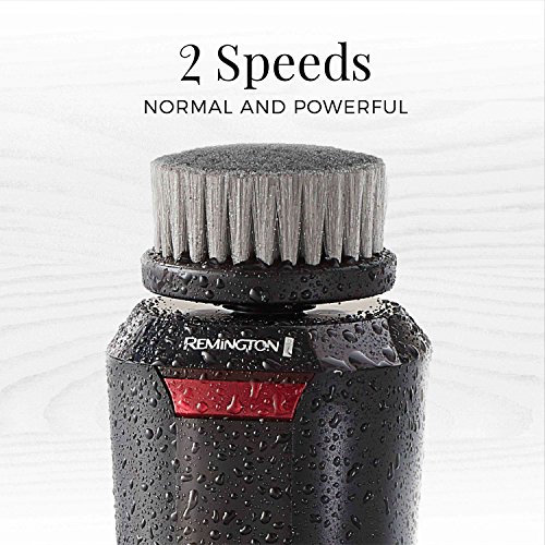Remington Reveal Men's Compact Facial Cleansing Brush with Pre Shave and Char...