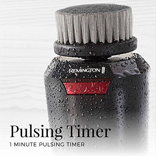Remington Reveal Men's Compact Facial Cleansing Brush with Pre Shave and Char...