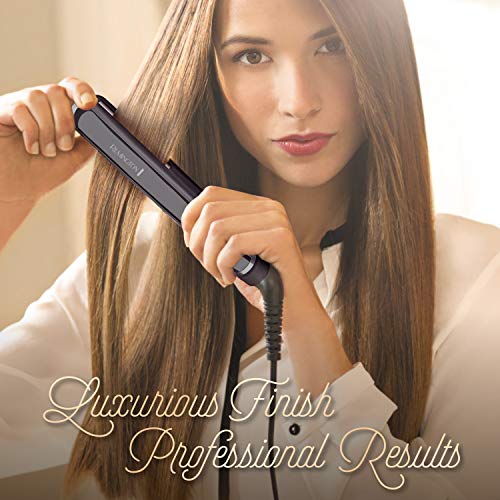 Remington S9500 Pro 1" Pearl Ceramic Flat Iron, Hair Straightener, Digital Co...