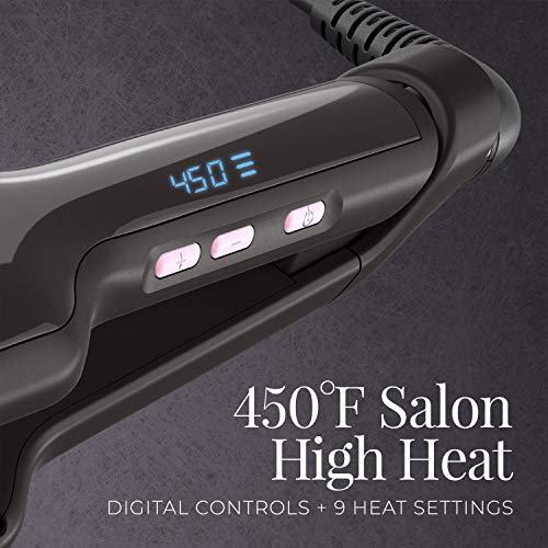 Remington S9520 Pro 2" Pearl Ceramic Flat Iron, Hair Straightener, Digital Co...