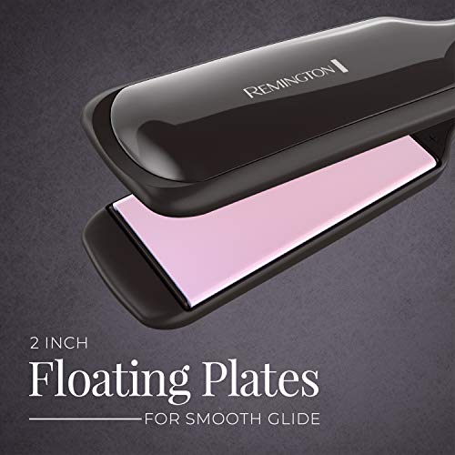 Remington S9520 Pro 2" Pearl Ceramic Flat Iron, Hair Straightener, Digital Co...