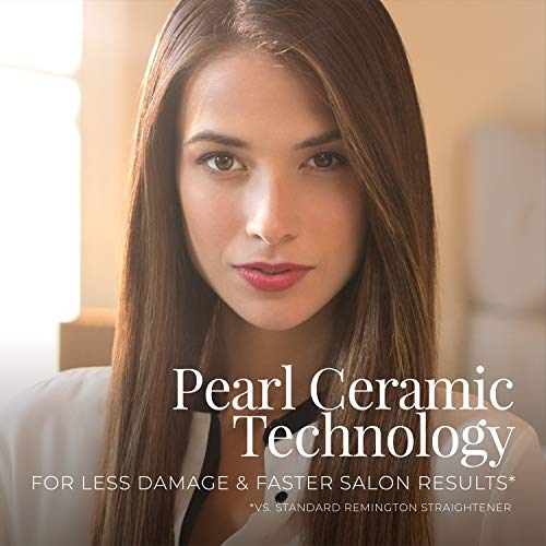 Remington S9520 Pro 2" Pearl Ceramic Flat Iron, Hair Straightener, Digital Co...