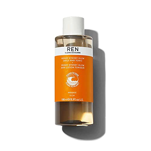 REN Clean Skincare Glow Tonic - Daily Facial Brightening - Exfoliate, Hydrate...