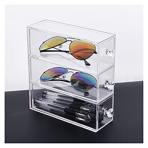 REN0124shuang Sunglasses Rack Multi-Layer Acrylic Lipstick Makeup Drawer Hold...