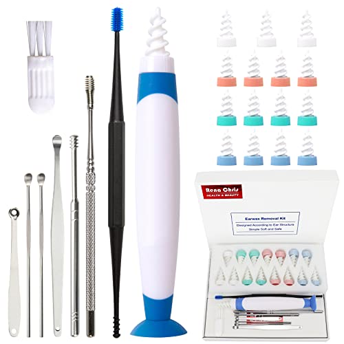 26 PCS Ear Wax Removal Kit, Earwax Remover, Safe Spiral Earwax Removal Tool, ...