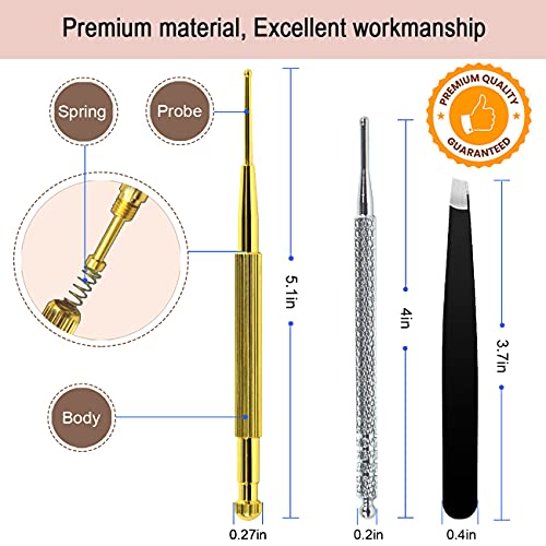 Multi-Condition Ear Seeds Acupuncture Kit, Facial Reflexology Tools, with Acu...